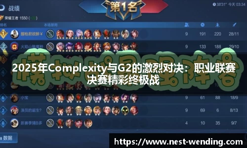 2025年Complexity与G2的激烈对决:职业联赛决赛精彩终极战