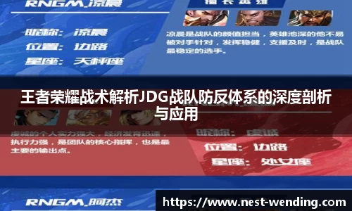 王者荣耀战术解析JDG战队防反体系的深度剖析与应用
